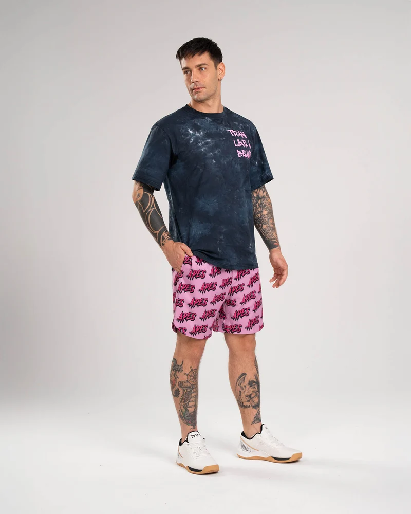 T-shirt Oversize Apes Lab. Tie Dye Black