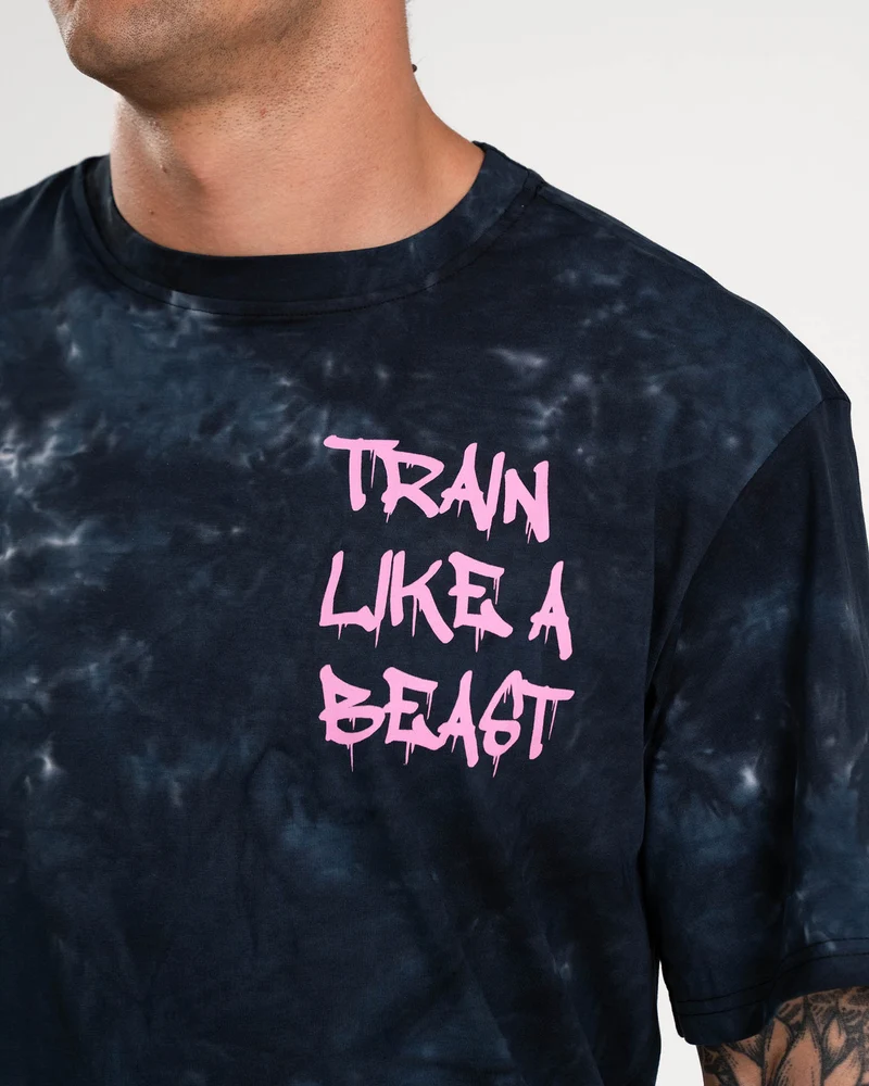 T-shirt Oversize Apes Lab. Tie Dye Black