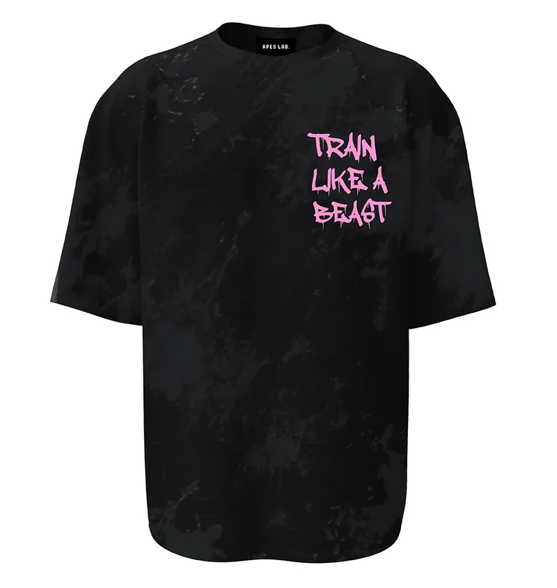 T-shirt Oversize Apes Lab. Tie Dye Black