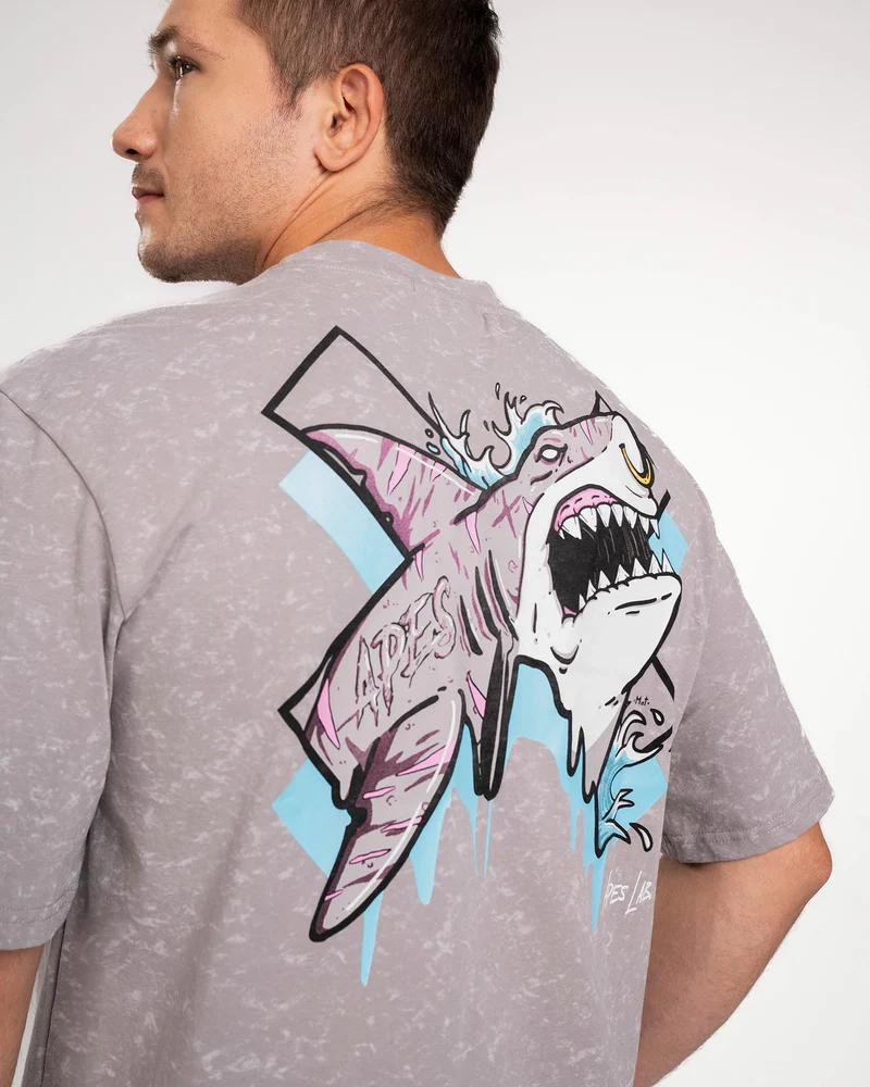 T-shirt Oversize Apes Lab. Shark