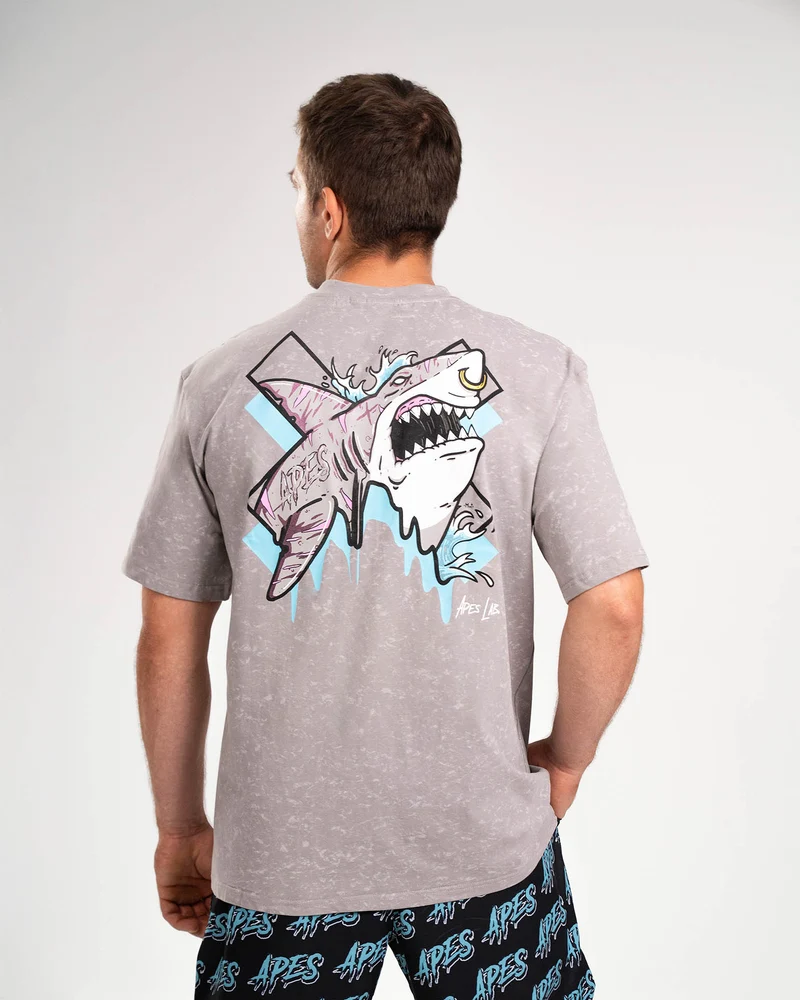 T-shirt Oversize Apes Lab. Shark