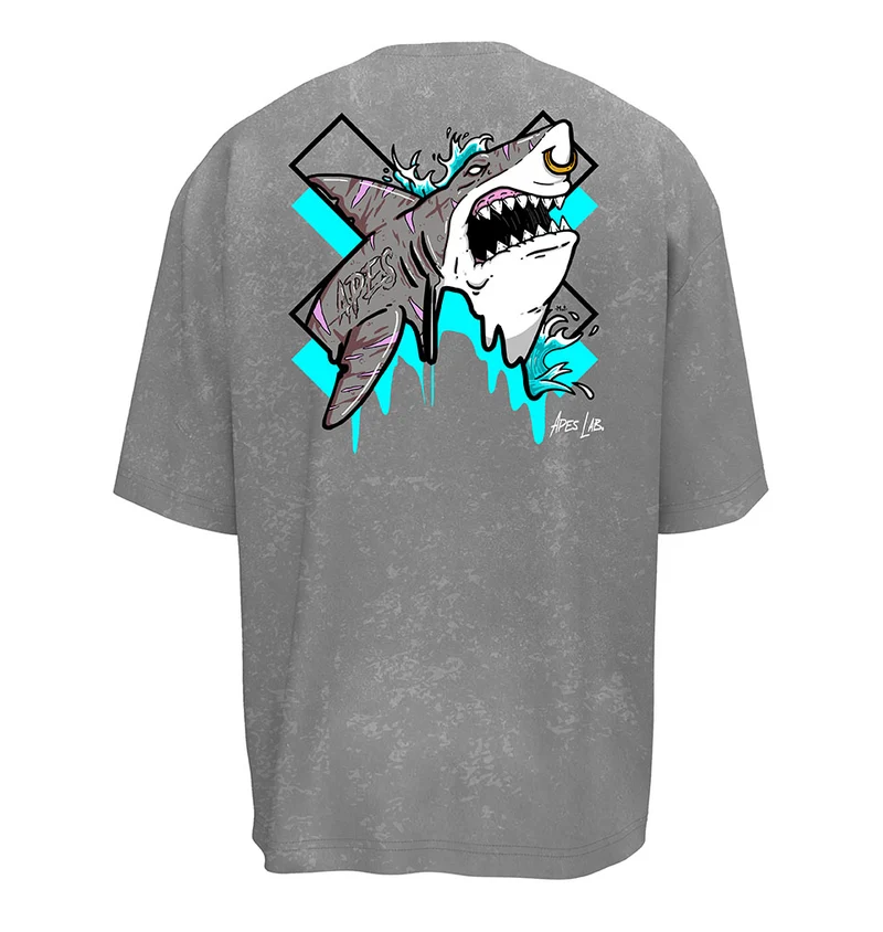 T-shirt Oversize Apes Lab. Shark