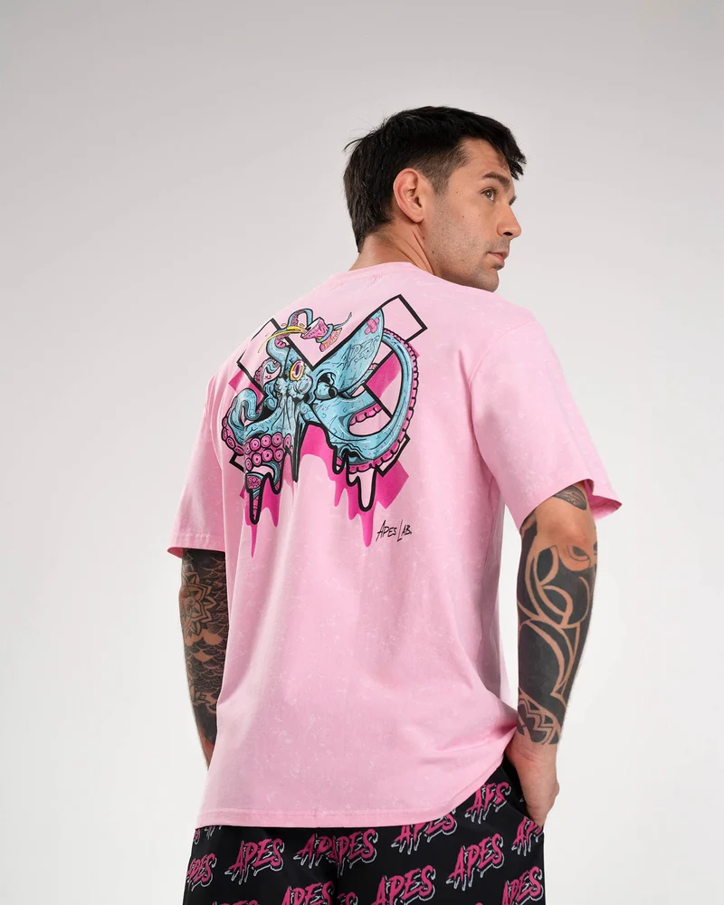 T-shirt Oversize Apes Lab. Octopus