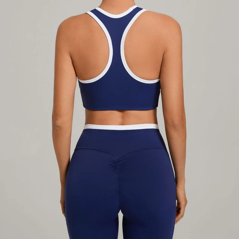 SPARK Women's Color Block U-Neck Yoga Tank Top TF4012