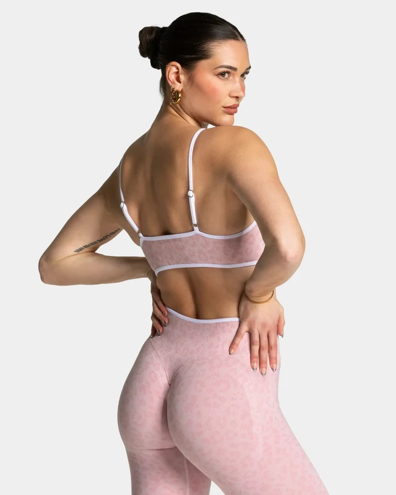 SPARK Seamless Leopard-print Yoga Fitness Bra RXW3006-2