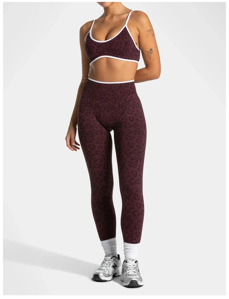 SPARK Seamless Leopard-print Yoga Fitness Bra RXW3006-2