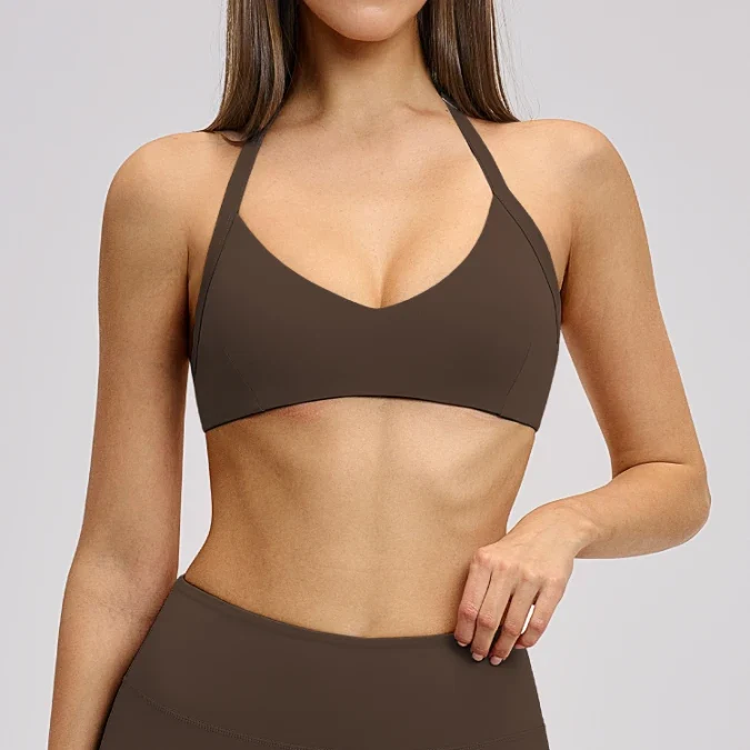 SPARK Women's Halter Neck Yoga Sport Bra ZC4201