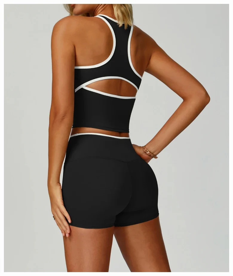 SPARK Women's Color Block Racerback Yoga Tank Top ZC9238