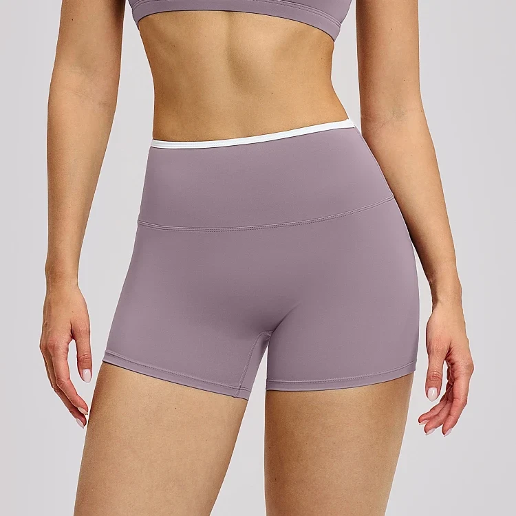 SPARK Women's Nude Feel High Waist Yoga Shorts ZC9238