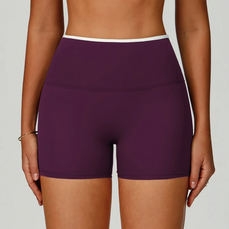 SPARK Women's Nude Feel High Waist Yoga Shorts ZC9238