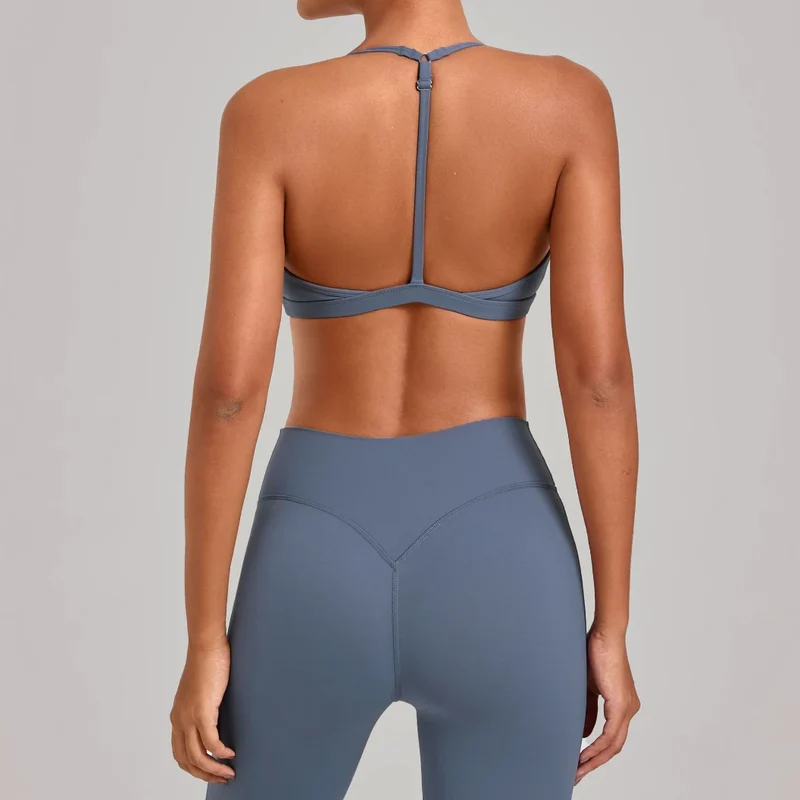 SPARK Women's Adjustable I-Shaped Back Yoga Sports Bra TF2713