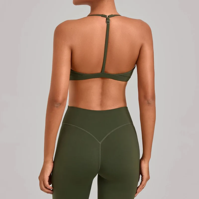 SPARK Women's Adjustable I-Shaped Back Yoga Sports Bra TF2713