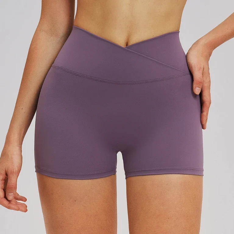 SPARK Women's Crossover Waist Yoga Shorts ZC5544