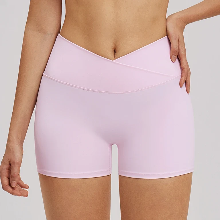SPARK Women's Crossover Waist Yoga Shorts ZC5544