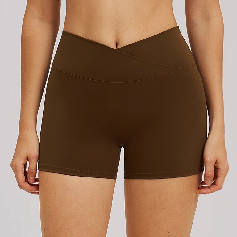 SPARK Women's Crossover Waist Yoga Shorts ZC5544