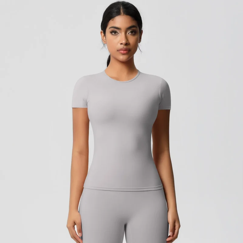 SPARK Normal Slim Yoga Short Sleeve Top LR7103