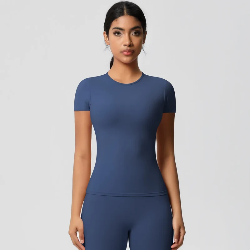 SPARK Normal Slim Yoga Short Sleeve Top LR7103