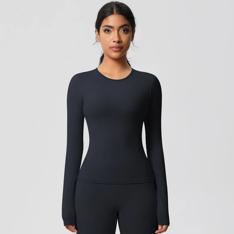 SPARK Normal Slim Yoga Fitness Long Sleeve Top LR7102