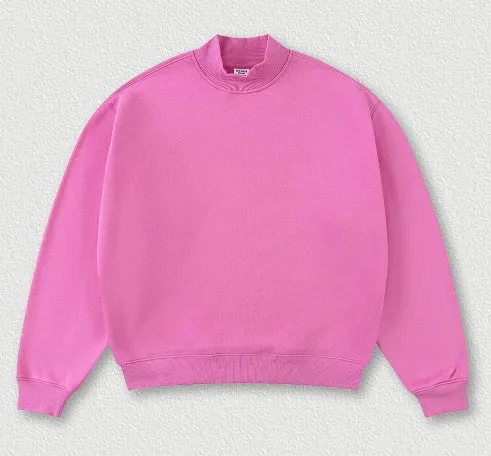 SPARK Half Turtleneck Loose Unisex Sweatshirt TH25810