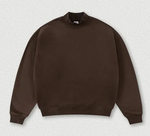 SPARK Half Turtleneck Loose Unisex Sweatshirt TH25810