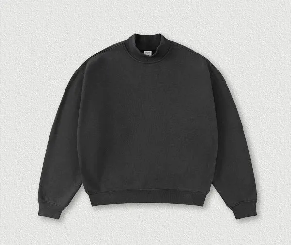 SPARK Half Turtleneck Loose Unisex Sweatshirt TH25810