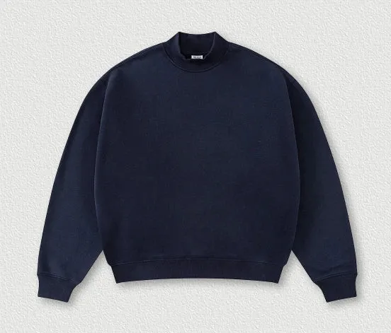 SPARK Half Turtleneck Loose Unisex Sweatshirt TH25810