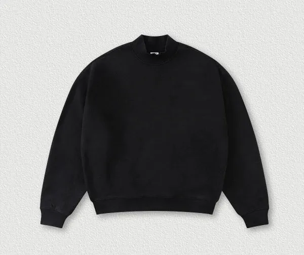 SPARK Half Turtleneck Loose Unisex Sweatshirt TH25810
