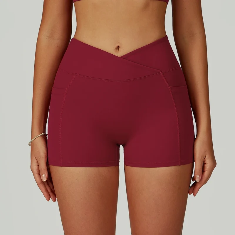 SPARK Cross High Waist Shorts for Women ZC2030