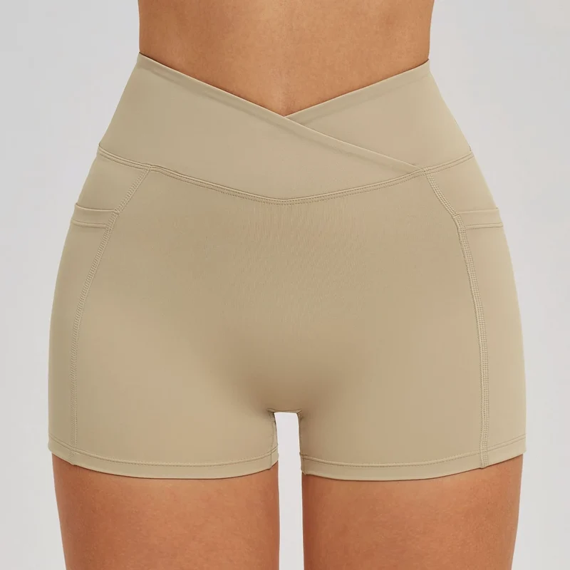 SPARK Cross High Waist Shorts for Women ZC2030