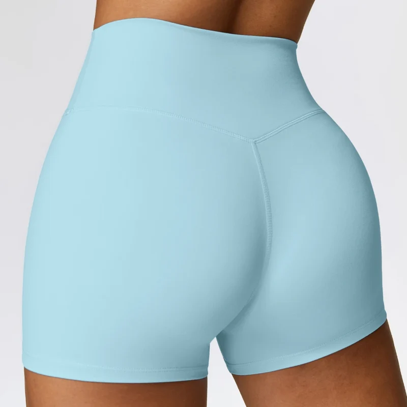 SPARK Simple High Waist Tummy Control Yoga Shorts ZC8519