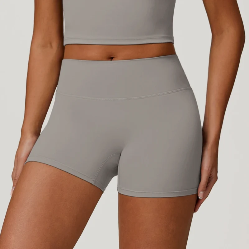 SPARK Simple High Waist Tummy Control Yoga Shorts ZC8519