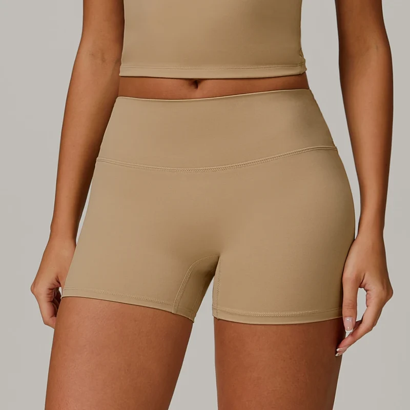 SPARK Simple High Waist Tummy Control Yoga Shorts ZC8519