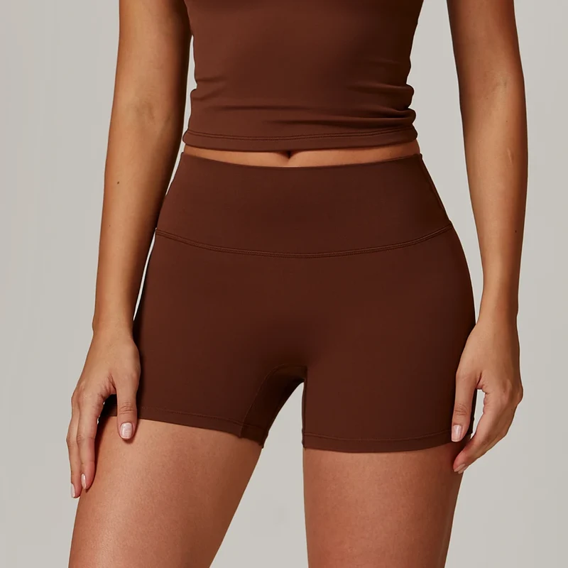 SPARK Simple High Waist Tummy Control Yoga Shorts ZC8519