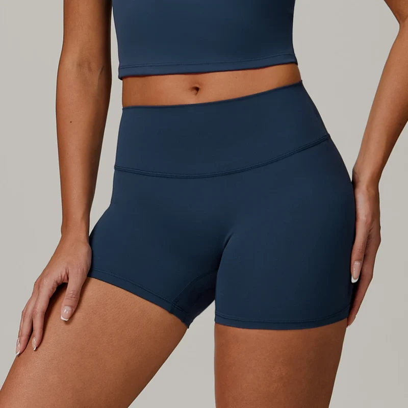 SPARK Simple High Waist Tummy Control Yoga Shorts ZC8519