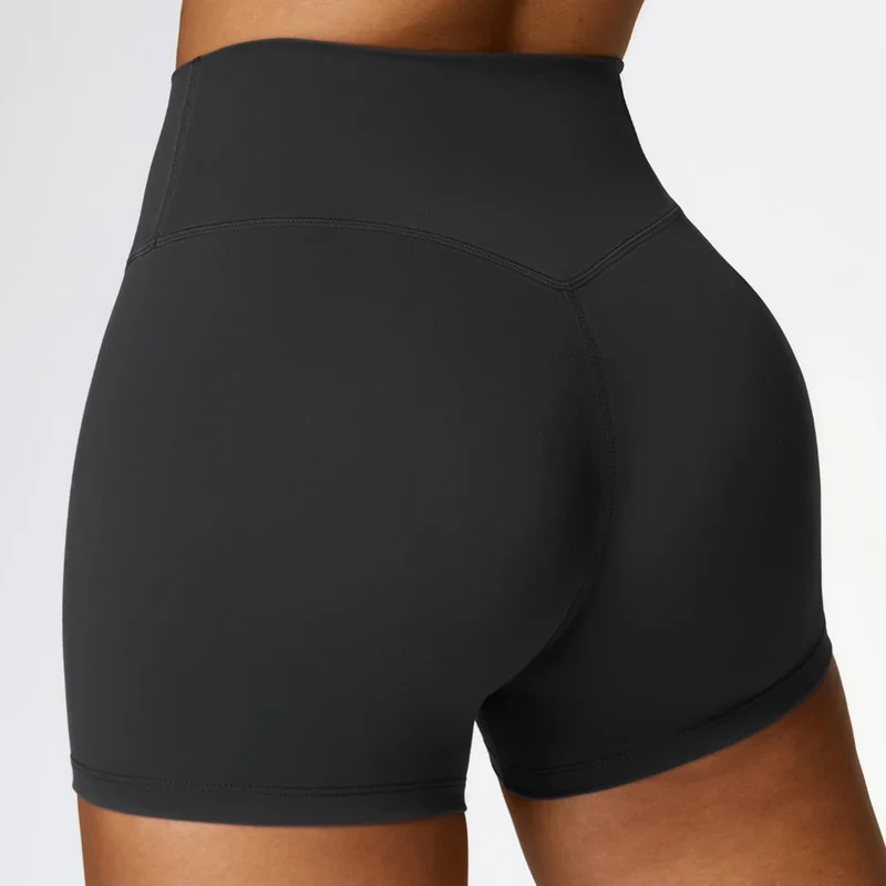 SPARK Simple High Waist Tummy Control Yoga Shorts ZC8519