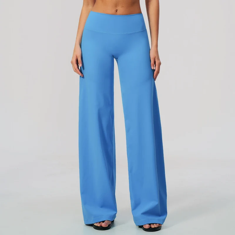SPARK Brushed Slim-Fit Wide Leg Pants For Women ZC5529