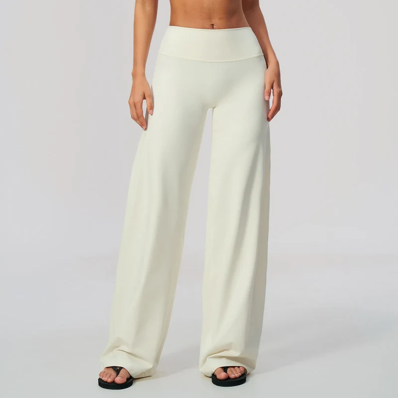 SPARK Brushed Slim-Fit Wide Leg Pants For Women ZC5529
