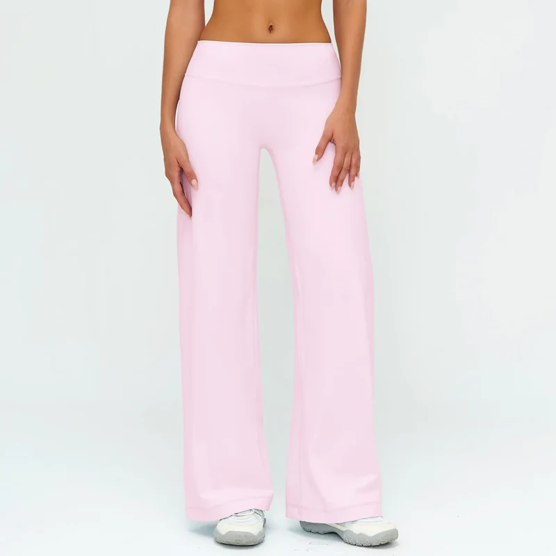 SPARK Brushed Slim-Fit Wide Leg Pants For Women ZC5529