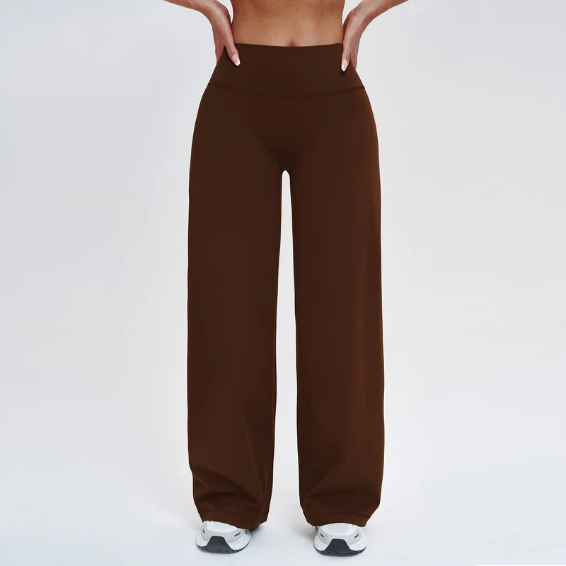 SPARK Brushed Slim-Fit Wide Leg Pants For Women ZC5529
