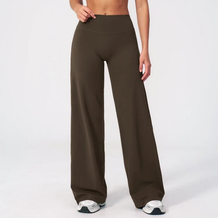 SPARK Brushed Slim-Fit Wide Leg Pants For Women ZC5529
