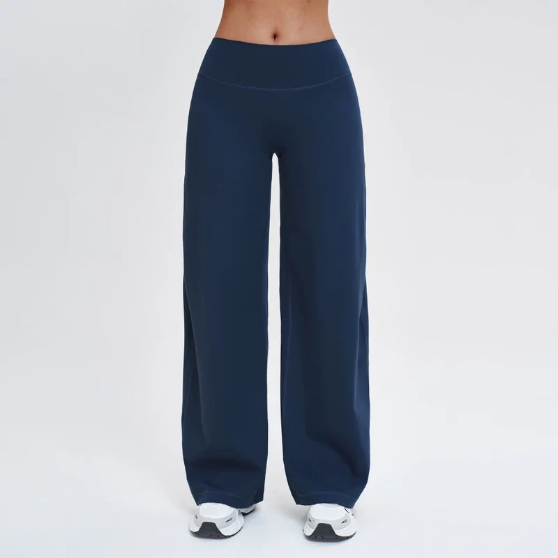 SPARK Brushed Slim-Fit Wide Leg Pants For Women ZC5529