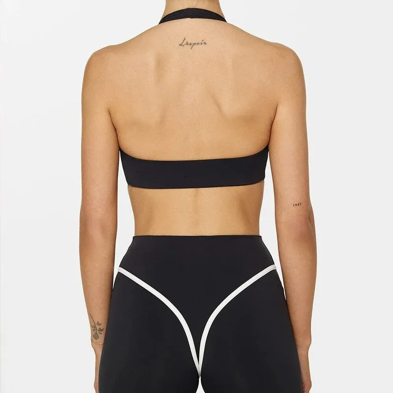 SPARK Halter Neck Shockproof Yoga Bra For Women FNK25156