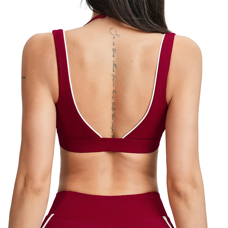 SPARK Color Blocking Stylish layering Yoga Fitness Bra ZC5079