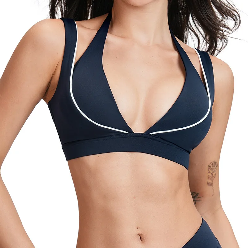 SPARK Color Blocking Stylish layering Yoga Fitness Bra ZC5079