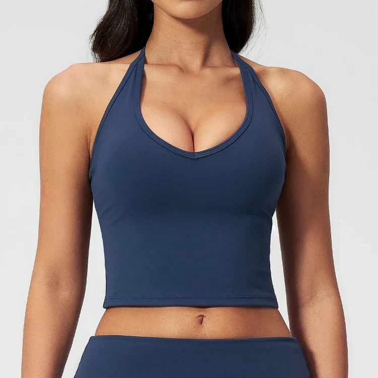 SPARK Women's V Neck Halter Tank Top ZC5529
