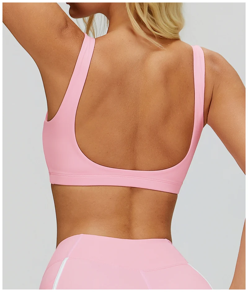 SPARK Women's Twist Hollow Open Back Yoga Fitness Bra ZC2501