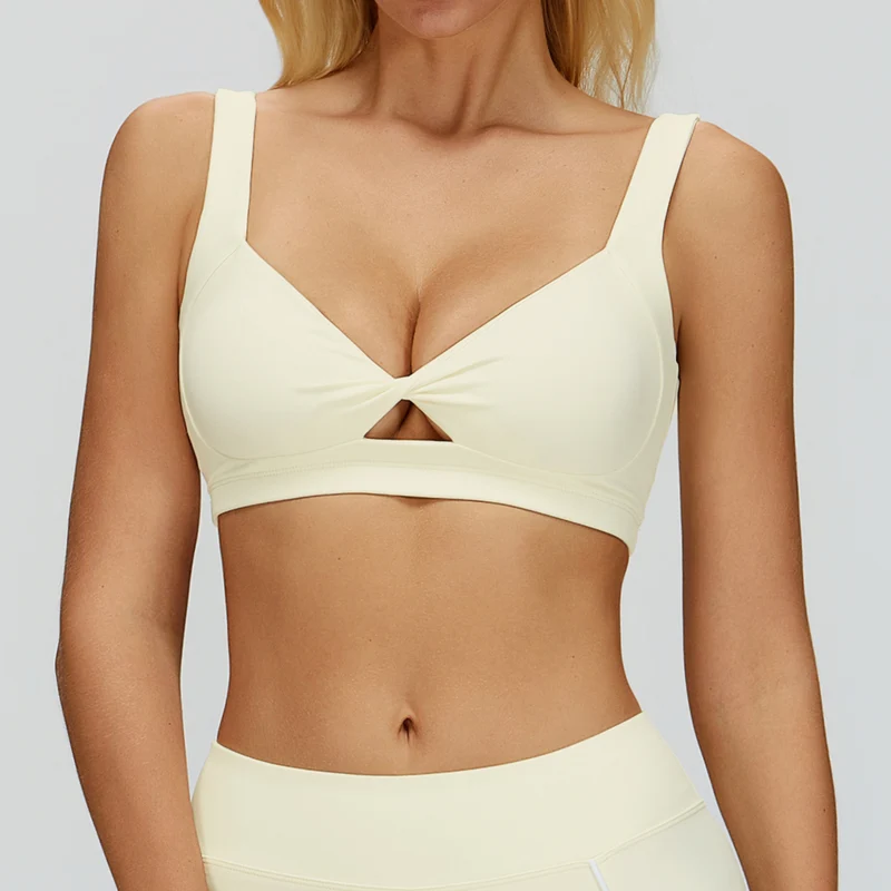 SPARK Women's Twist Hollow Open Back Yoga Fitness Bra ZC2501
