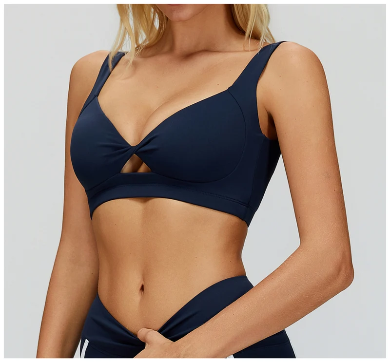 SPARK Women's Twist Hollow Open Back Yoga Fitness Bra ZC2501