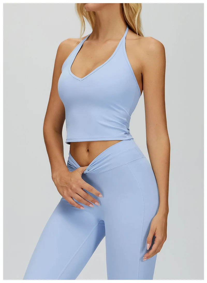 SPARK Women's V Neck Halter Tank Top ZC4514