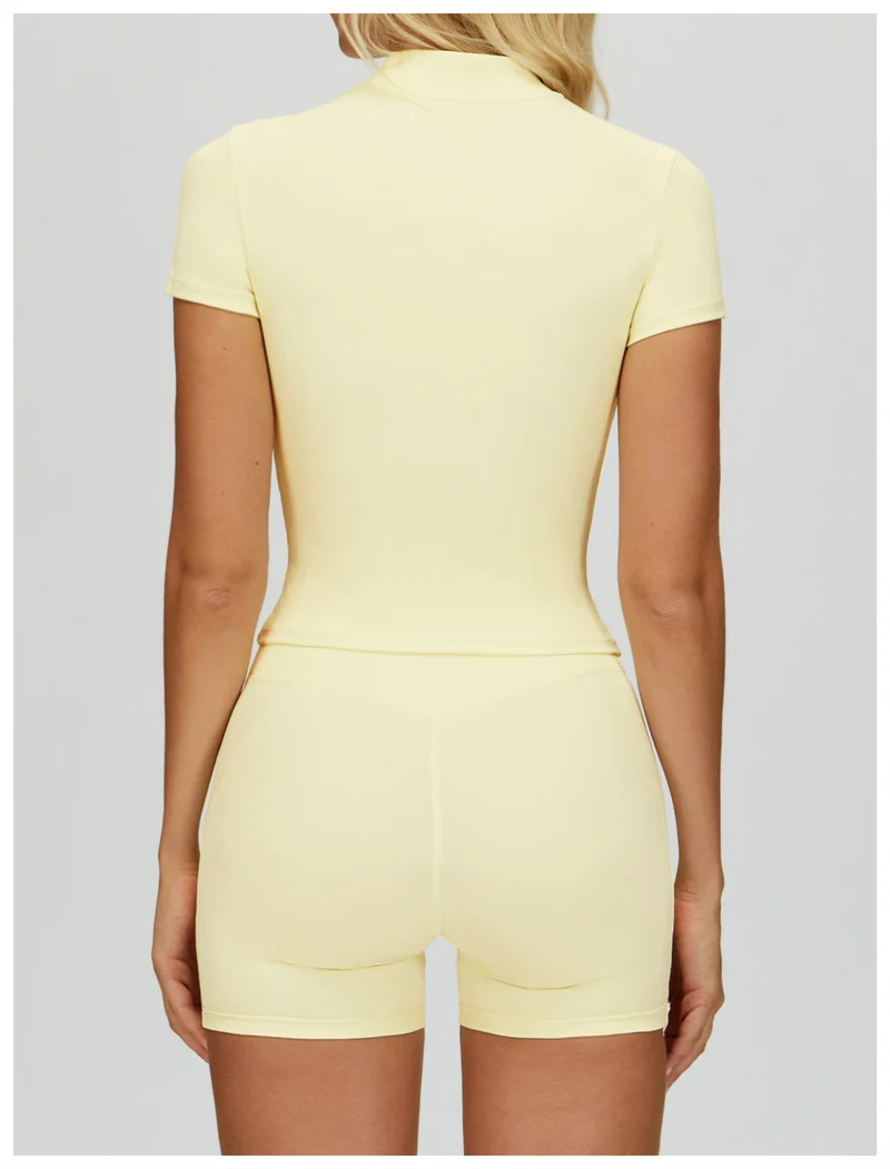 SPARK Half-zip Yoga Fitness Short Sleeved ZC4514